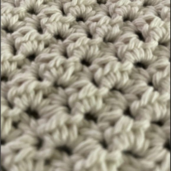 HAND CRAFTED Crochet Washcloth Dishcloth with Hang Loop 100% Cotton CHOOSE COLOR - Picture 4 of 10